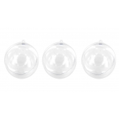 Boule en plastique cristal transparent 7 cm