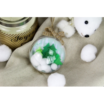 8067 - 3700443580677 - MegaCrea DIY - Boule en plastique cristal transparent 7 cm