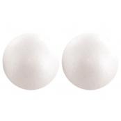 Boules polystyrène 10 cm Lot de 2 pièces