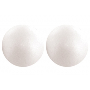 8076 - 3700443580769 - LePolystyrène - Boules polystyrène 10 cm Lot de 2 pièces - 2