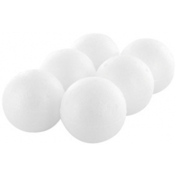 8056 - 3700443580561 - LePolystyrène - Boule polystyrène 5 cm x 6 pièces