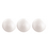 Boules en polystyrène 8 cm Lot de 3 pièces