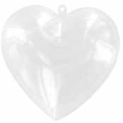 Coeur en plastique 8,5 cm
