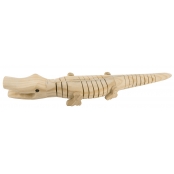 Jouet en bois articulé Crocodile 5,5 x 30 cm