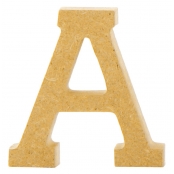 Lettre en bois MDF 5 x 1,2 cm Alphabet lettre A