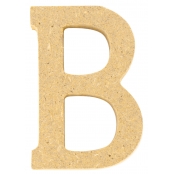 Lettre en bois MDF 5 x 1,2 cm Alphabet lettre B