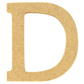 8717 - 3700443587171 - MegaCrea DIY - Lettre en bois MDF 5 x 1,2 cm Alphabet lettre D