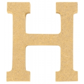 Lettre en bois MDF 5 x 1,2 cm Alphabet lettre H