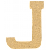 Lettre en bois MDF 5 x 1,2 cm Alphabet lettre J
