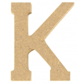 Lettre en bois MDF 5 x 1,2 cm Alphabet lettre K