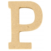 Lettre en bois MDF 5 x 1,2 cm Alphabet lettre P