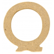 Lettre en bois MDF 5 x 1,2 cm Alphabet lettre Q