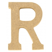 Lettre en bois MDF 5 x 1,2 cm Alphabet lettre R