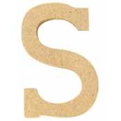Lettre en bois MDF 5 x 1,2 cm Alphabet lettre S