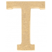 Lettre en bois MDF 5 x 1,2 cm Alphabet lettre T