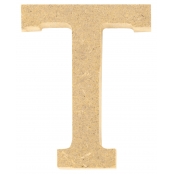 Lettre en bois MDF 5 x 1,2 cm Alphabet lettre T