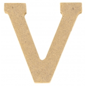Lettre en bois MDF 5 x 1,2 cm Alphabet lettre V