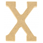 Lettre en bois MDF 5 x 1,2 cm Alphabet lettre X