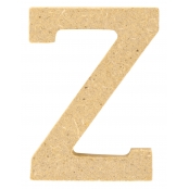 Lettre en bois MDF 5 x 1,2 cm Alphabet lettre Z