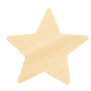4412 - 3700443544129 - MegaCrea DIY - Etoiles en bois de 1,5 à 3,5 cm 30 pièces