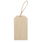 Etiquette Tag en bois 18 x 10 x 0,6 cm