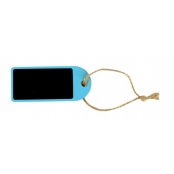 Etiquette Tags ardoise rectangle bleu 7 cm 3 pièces