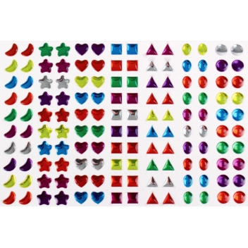 2235 - 3700443522356 - MegaCrea DIY - Stickers strass géométriques 0,8 cm 140 pièces