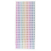 Stickers strass multicolore en bande 0,8 cm