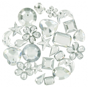 2227 - 3700443522271 - MegaCrea DIY - Strass multi mix cristal 0,8 à 2 cm 208 pièces - 2