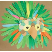 Plumes indiennes multicolores Activités enfant 7 à 15 cm 120 pièces