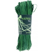 Raphia naturel vert foncé 50 g