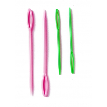 2994 - 3700443529942 - MegaCrea DIY - Aiguille en plastique pour la laine 7 et 9 cm 4 pièces