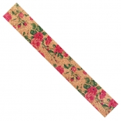 Ruban en liège Fleurs multicolores 2,5 cm 2 m