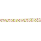 Ruban en coton fleur rose 1,5 cm x 2 m