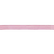 Ruban en coton rayure rose 1,5 cm x 2 m