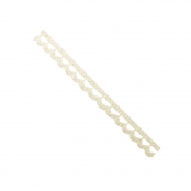 Ruban dentelle en coton écru breloque 1 cm x 2 m