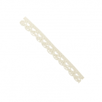 3054 - 3700443530542 - MegaCrea DIY - Ruban dentelle en coton écru fleur 1 cm x 2 m