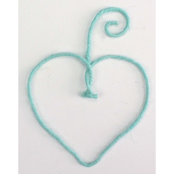 4545 - 3700443545454 - MegaCrea DIY - Cordon de jute armée vert d'eau 0,2 cm x 3 m