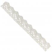Fabric tape Ruban dentelle adhésif blanc 1,5 cm x 1 m