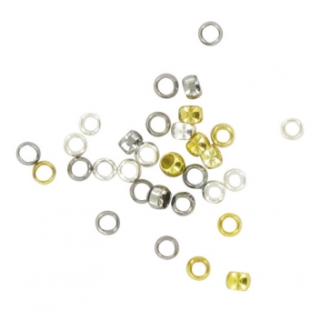 1196 - 3700443511961 - MegaCrea DIY - Perles à écraser rondes 2 mm Assortiment 150 pièces