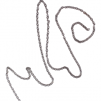 1222 - 3700443512227 - MegaCrea DIY - Chaine argenté maillon 2 mm x 1 m