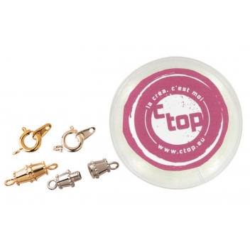 1114 - 3700443511145 - MegaCrea DIY - Kit Fil nylon 15 m et 4 fermoirs pour bijoux