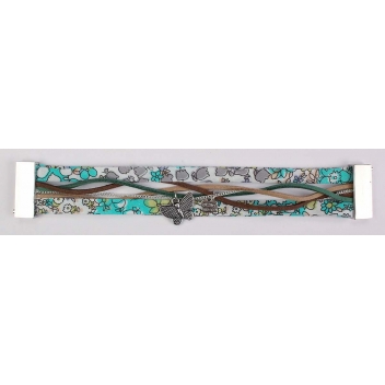 4684 - 3700443546840 - MegaCrea DIY - Fermoir magnétique (manchette brésilienne) Argenté 25 mm