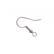 Boucles d'oreille américaines Crochet 19 mm Argenté x6