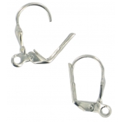 Boucles d'oreille dormeuses 18 mm Argenté 4 pièces