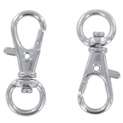 Mousqueton Porte-clés 3,2 cm Argenté 4 pièces