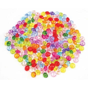 4681 - 3700443546819 - MegaCrea DIY - Perles pour enfant opaques toupies 0,8 cm 344 pièces - 2