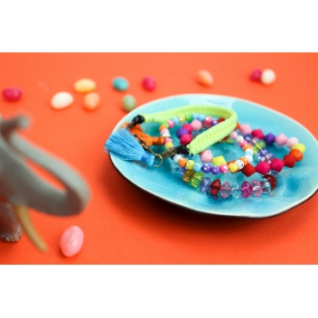 4681 - 3700443546819 - MegaCrea DIY - Perles pour enfant opaques toupies 0,8 cm 344 pièces