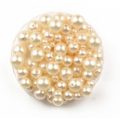 Perles pour enfant nacrées rondes 0,4 à 1 cm 175 pièces