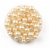 Perles pour enfant nacrées rondes 0,4 à 1 cm 175 pièces